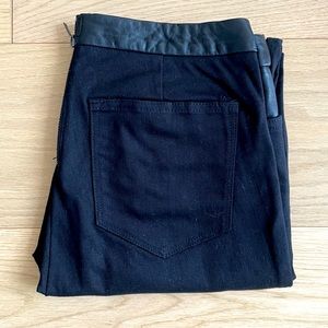 J. Crew Dannie Leather Trim Skinny Pant